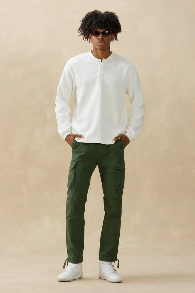 Kuwalla - TAPERED CARGO PANT - Green - Cargo Pants_Kuwalla - Aritmetik - montreal