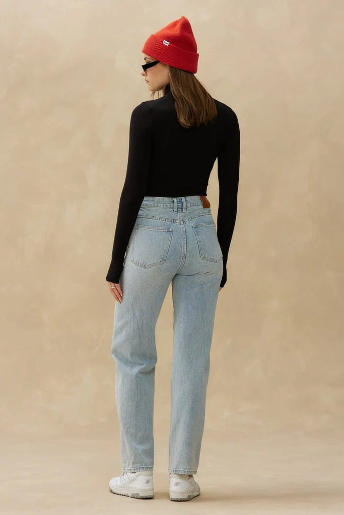 Kuwallatee - ASYMMETRIC CRISSCROSS - DENIM - JEANS_Kuwallatee - Aritmetik - montreal