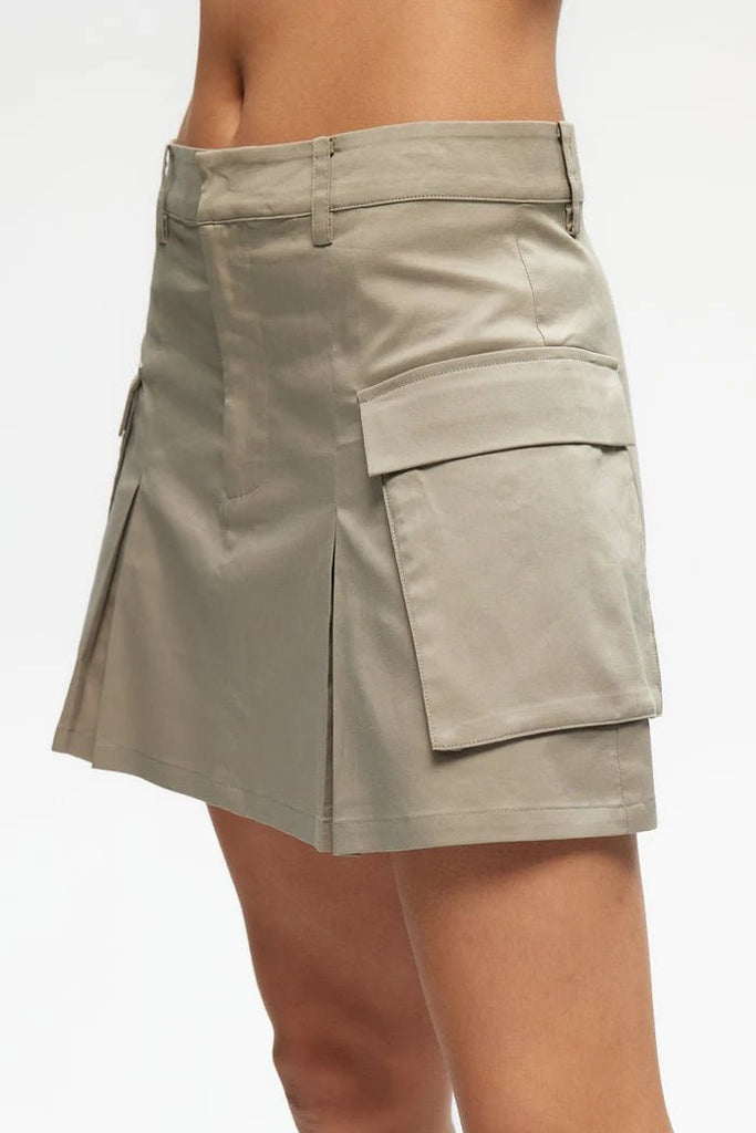 Kuwallatee - CARGO SKIRT - OLIVE - SKIRT_Kuwallatee - Aritmetik - montreal