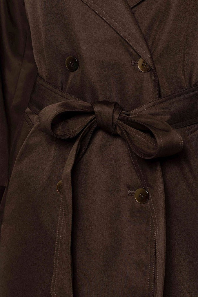 Kuwallatee - OVERSIZED TRENCH COAT - CHOCOLATE - Trench Coat_Kuwallatee - Aritmetik - montreal