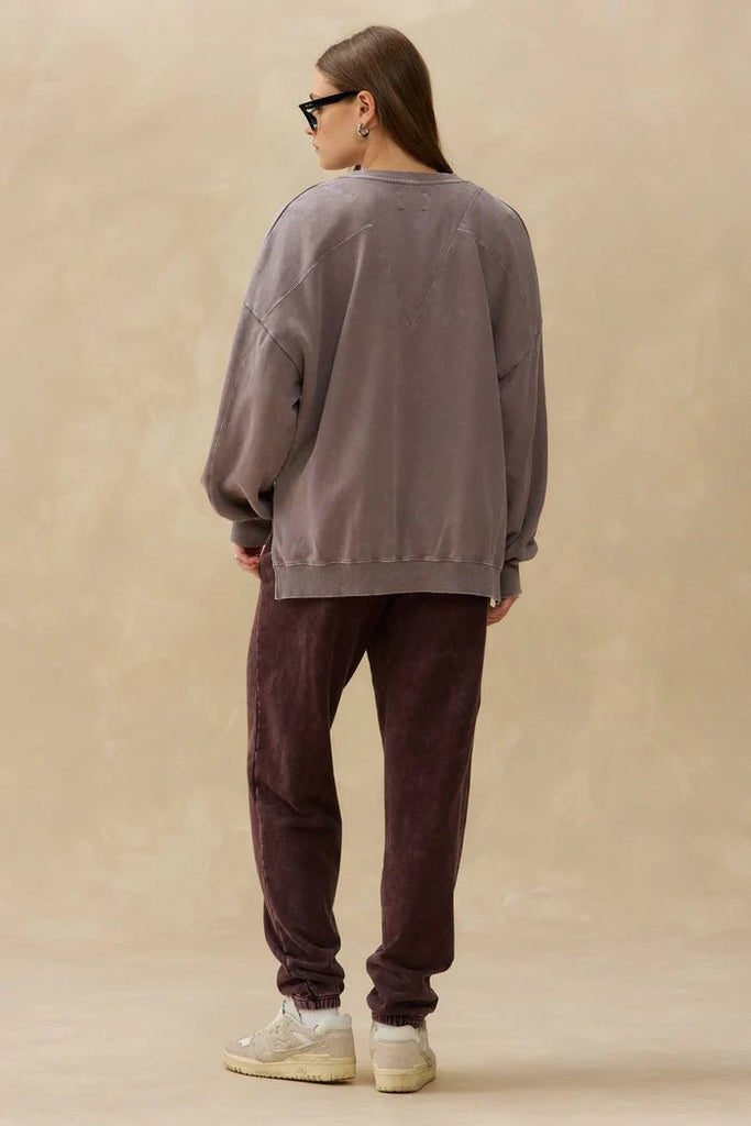 Kuwallatee - WASHED OVERSIZE BF CREWNECK - GREY - Crew Neck_Kuwallatee - Aritmetik - montreal