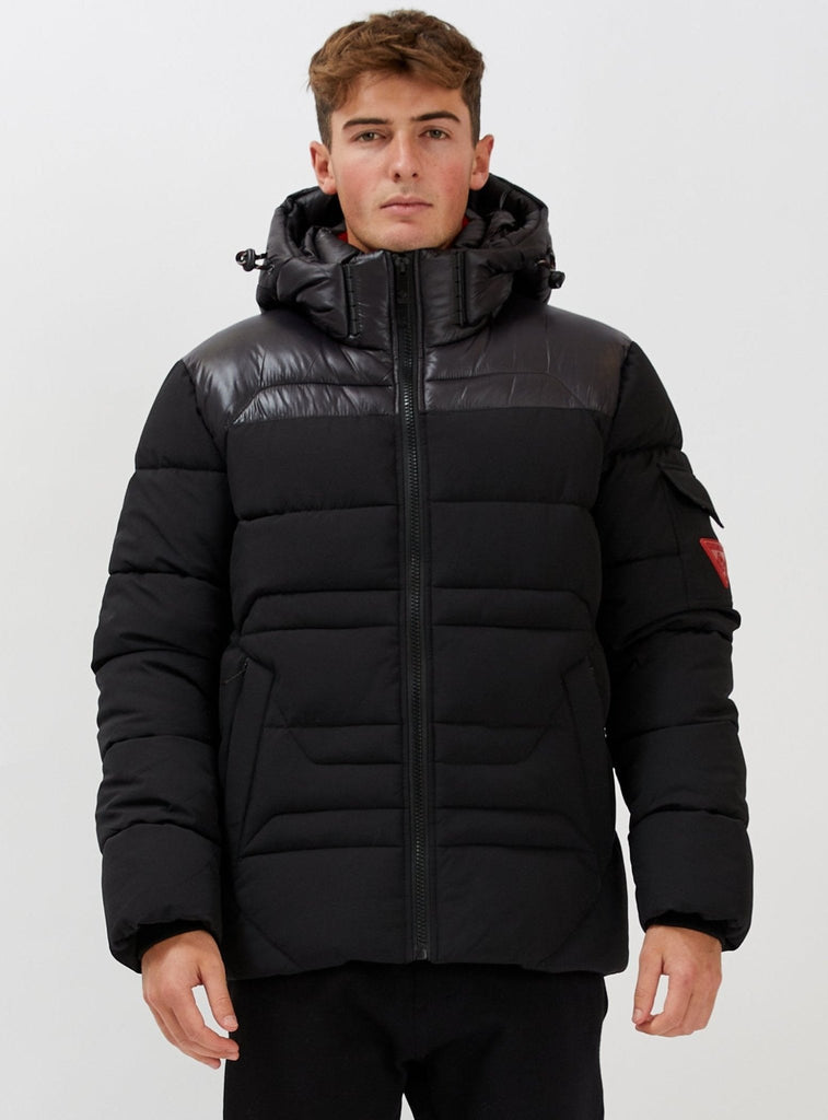 Matte Shine Puffer Jacket - Black - Winter Jacket_Point Zero - Aritmetik - montreal