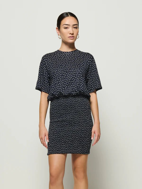 Nation - Bess Smocked Mini - Cabana Polka Dots - Dress_Nation - Aritmetik - montreal