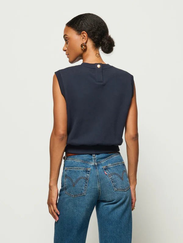Nation - Billie Tank Sweatshirt - Navy - Tank Top_Nation - Aritmetik - montreal