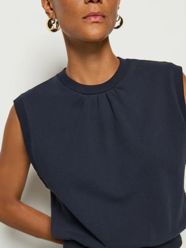 Nation - Billie Tank Sweatshirt - Navy - Tank Top_Nation - Aritmetik - montreal
