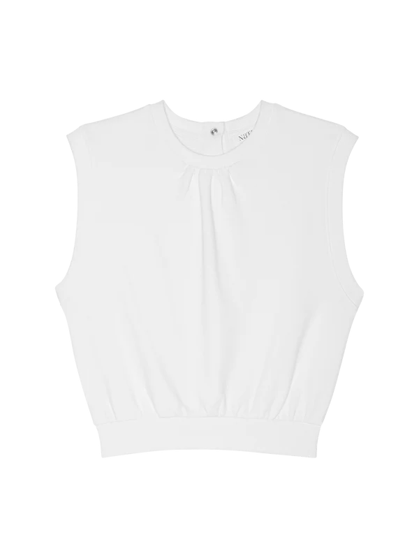 Nation - Billie Tank Sweatshirt - White - Tank Top_Nation - Aritmetik - montreal