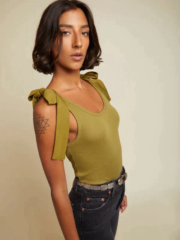 Nation - GIGIA TANK - OLIVE - Tank Top_Nation - Aritmetik - montreal