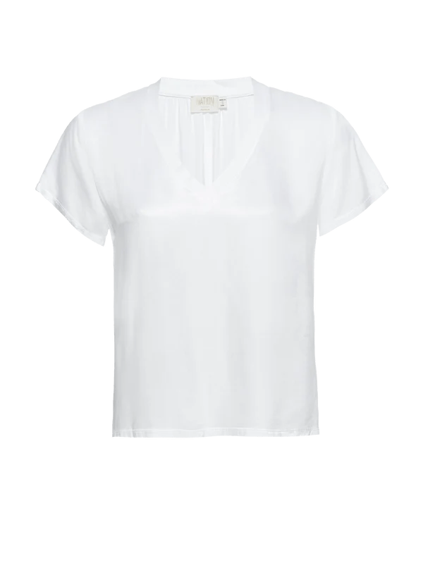 Nation - June Top - White - T-shirt_Nation - Aritmetik - montreal