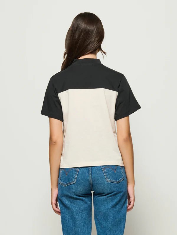 Nation - Yvette Mock Neck Tee - Color Block - T-shirt_Nation - Aritmetik - montreal