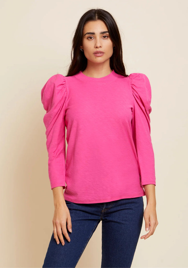 Nation - ZETA SNAP BACK MOCK NECK - PINK - T-shirt_Nation - Aritmetik - montreal