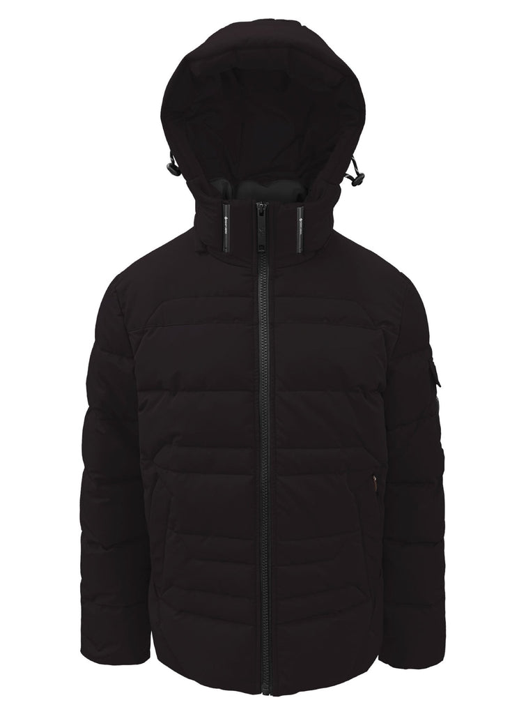 NITEHAWK - Engineered Quilted Puffer - Black - Winter Jacket_Point Zero - Aritmetik - montreal