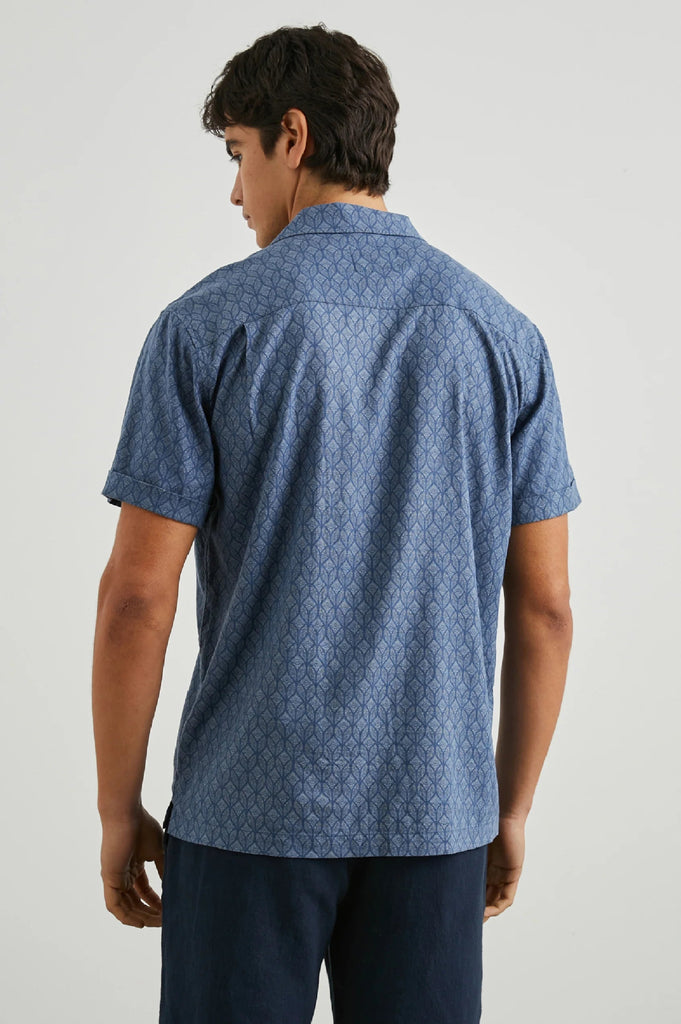 Rails - ATLAS SHIRT - DECO WAVE NAVY - Polo_Rails - Aritmetik - montreal