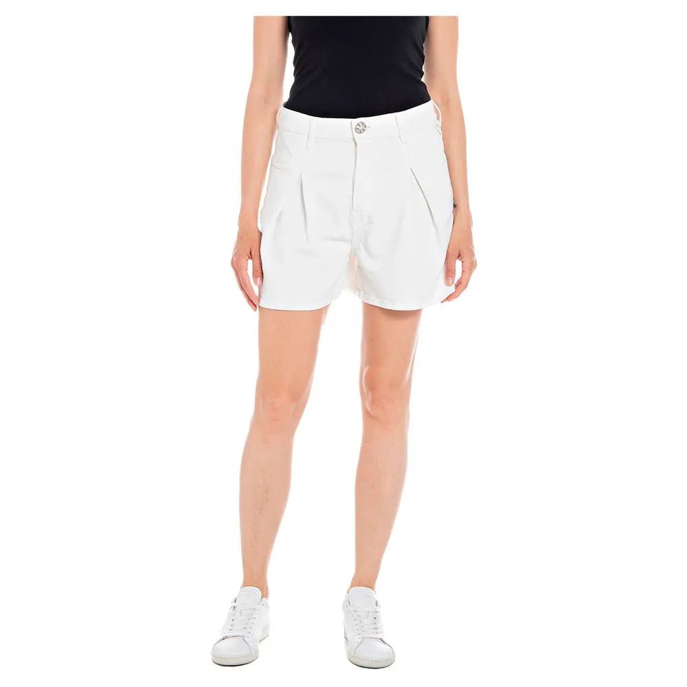 replay - denim shorts - white - Shorts_Replay - Aritmetik - montreal