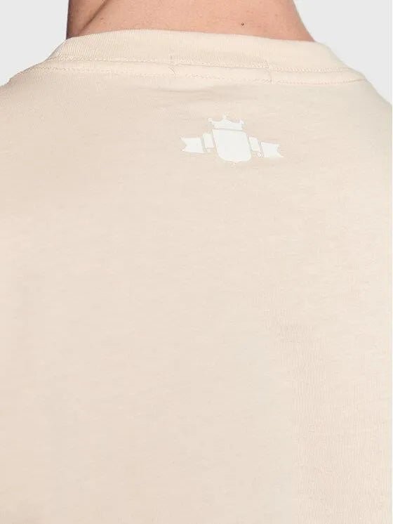 replay - JERSEY T - SHIRT WITH PRINT - beige - T-shirt_Replay - Aritmetik - montreal