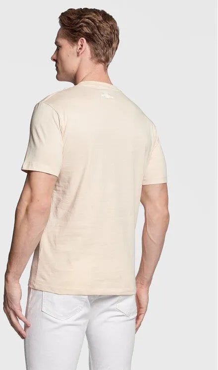 replay - JERSEY T - SHIRT WITH PRINT - beige - T-shirt_Replay - Aritmetik - montreal