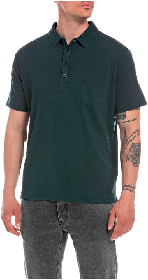 replay - polo shirt - forrest green - Polo_Replay - Aritmetik - montreal