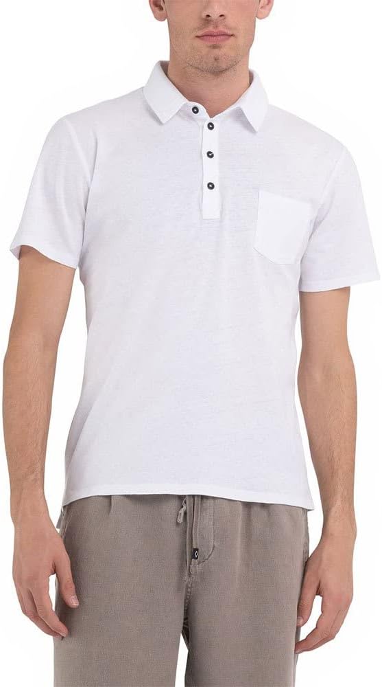 replay - polo shirt - white - Polo_Replay - Aritmetik - montreal