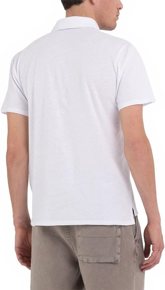 replay - polo shirt - white - Polo_Replay - Aritmetik - montreal