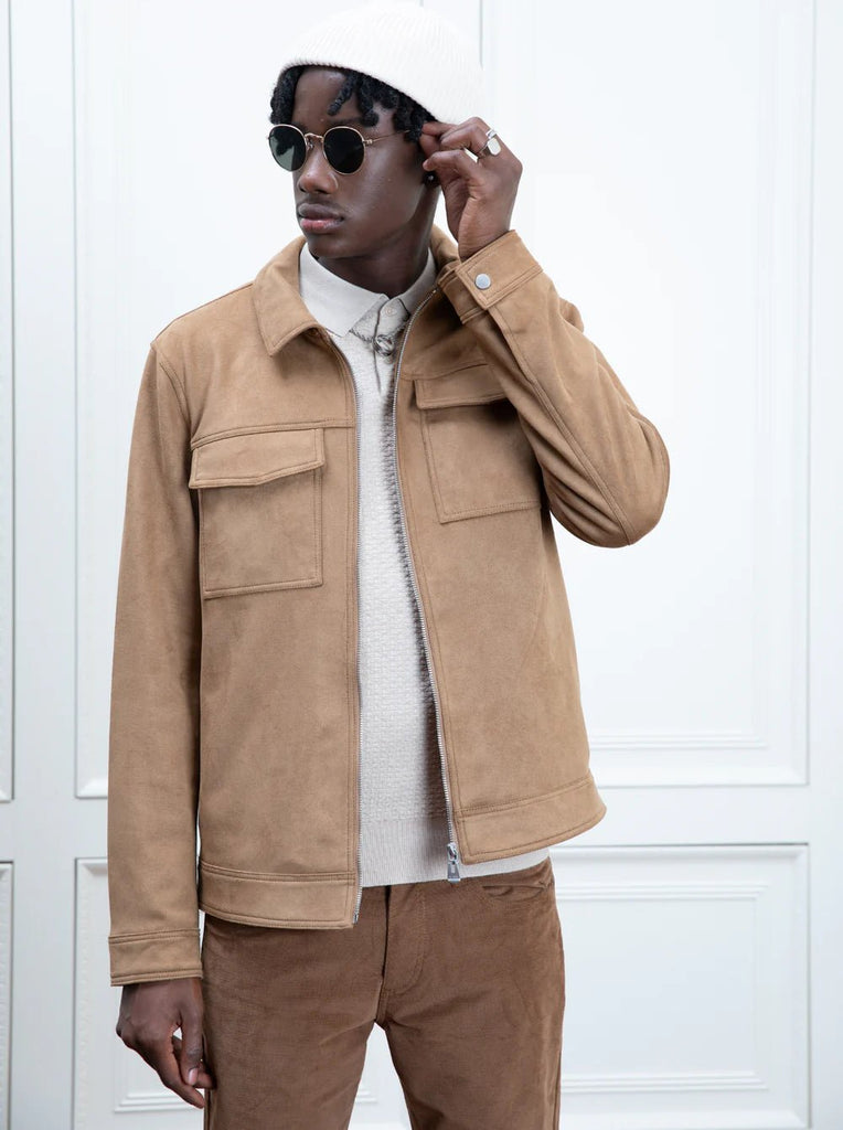 RONALD - Suede Overshirt Jacket - Jacket_Point Zero - Aritmetik - montreal