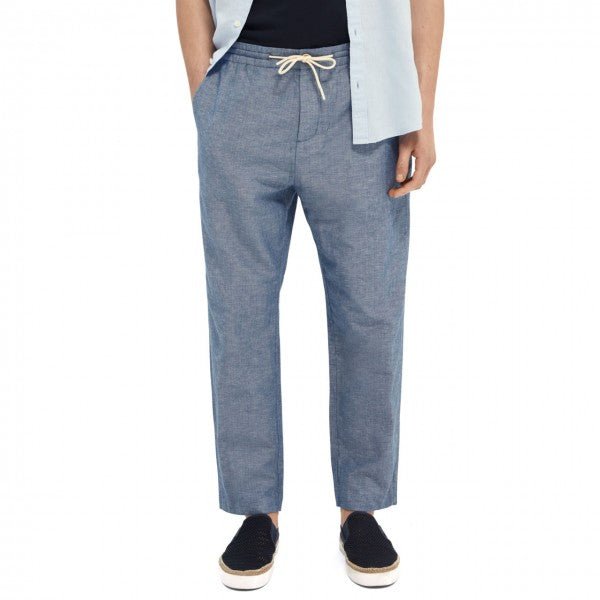 Scotch & Soda - Loose Linnen Pants - Blue - PANTS_Scotch & Soda - Aritmetik - montreal