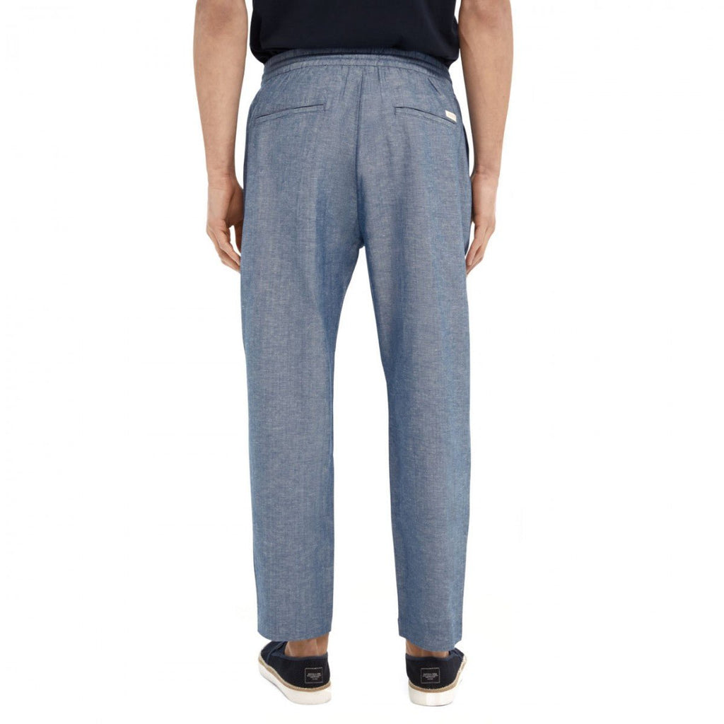 Scotch & Soda - Loose Linnen Pants - Blue - PANTS_Scotch & Soda - Aritmetik - montreal