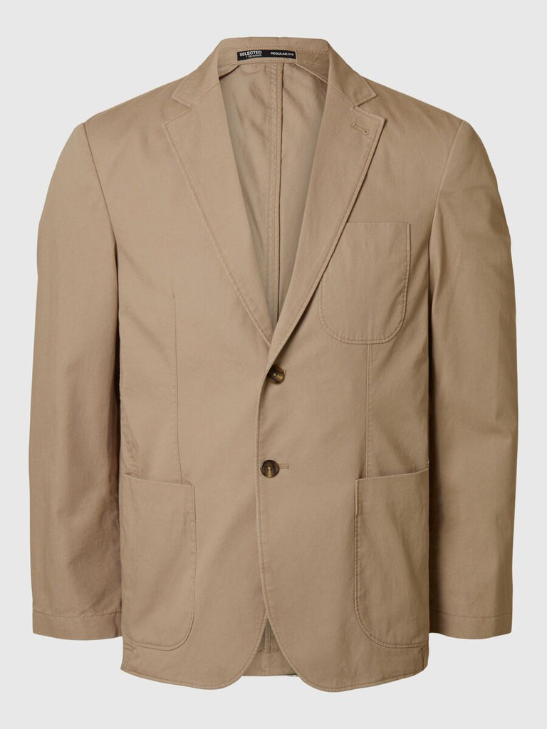 SELECTED - 100% COTTON BLAZER - BEIGE - Blazer_SELECTED - Aritmetik - montreal