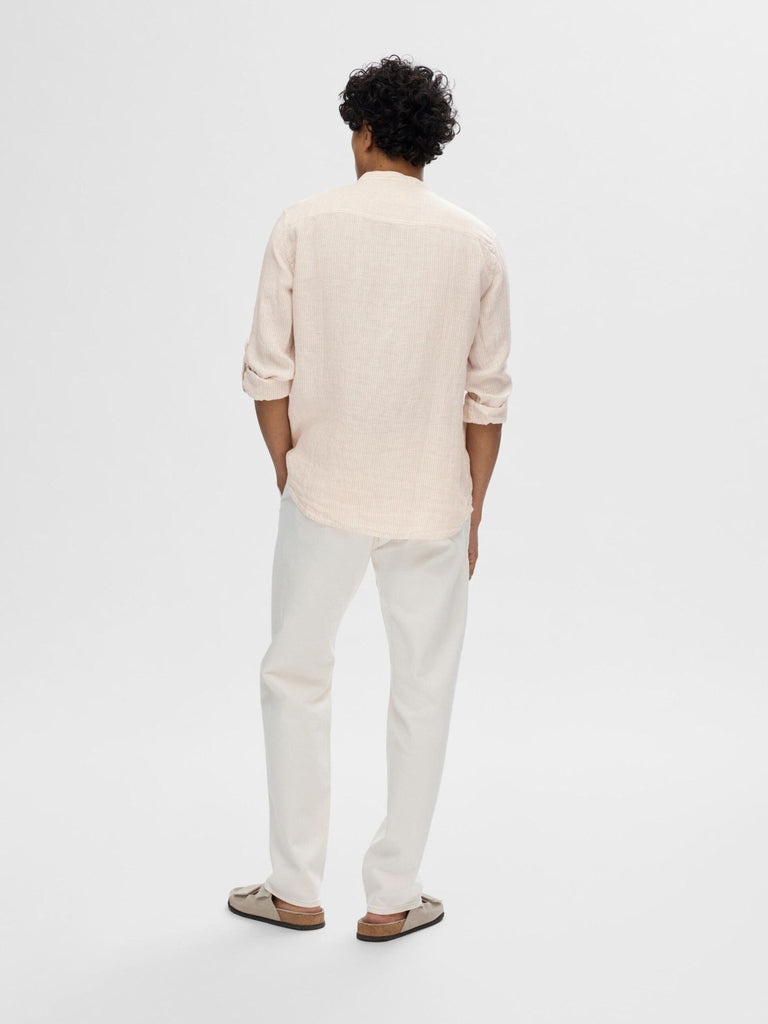 SELECTED - 100% LINEN LONG SLEEVED SHIRT - PINK - Shirt_SELECTED - Aritmetik - montreal