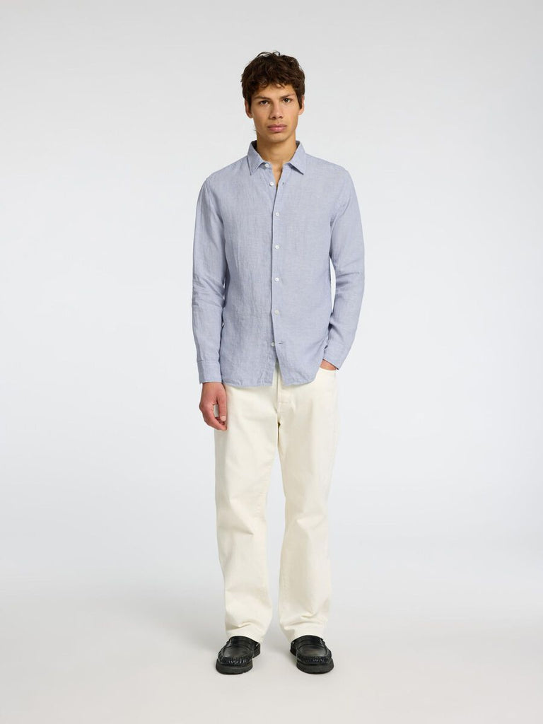 SELECTED - 100% LINEN SHIRT - LIGHT BLUE - Shirt_SELECTED - Aritmetik - montreal