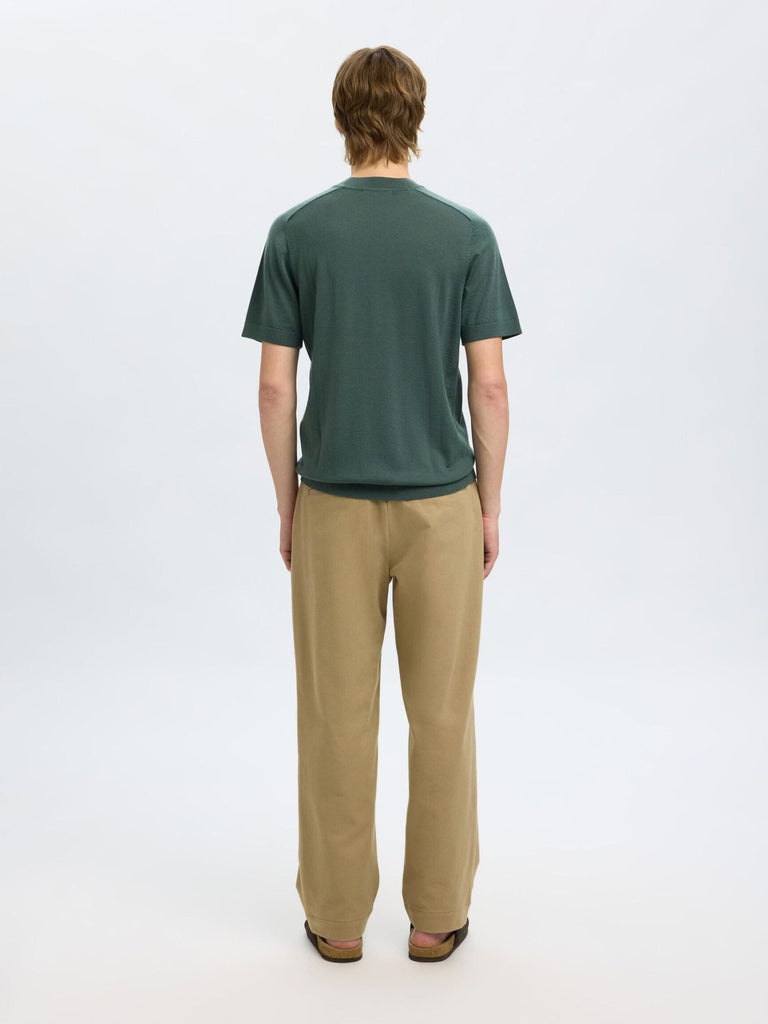 SELECTED - 100% MERINO WOOL T - SHIRT - Grey - Sweater_SELECTED - Aritmetik - montreal