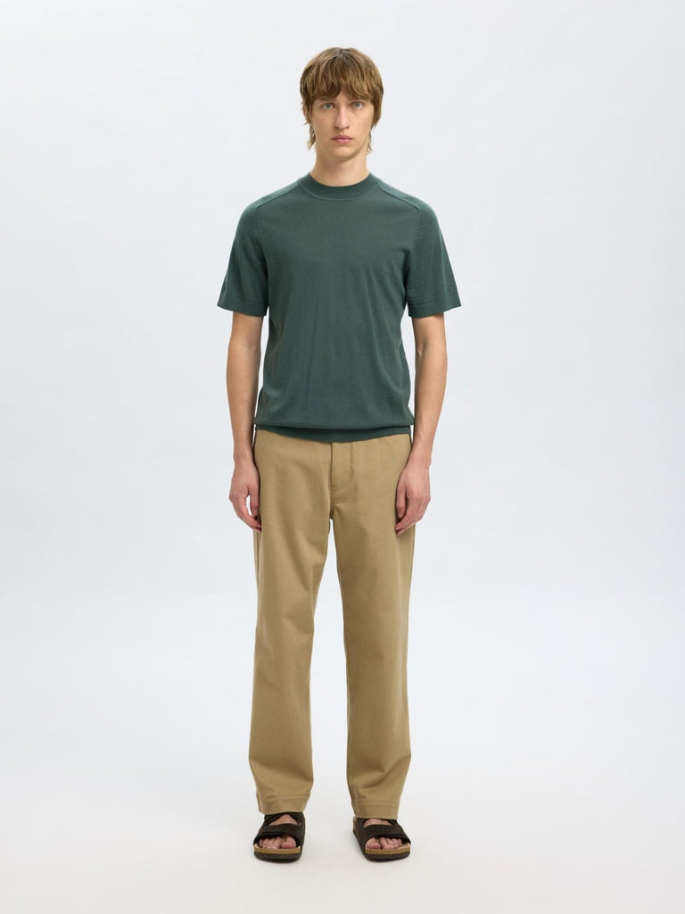 SELECTED - 100% MERINO WOOL T - SHIRT - Grey - Sweater_SELECTED - Aritmetik - montreal