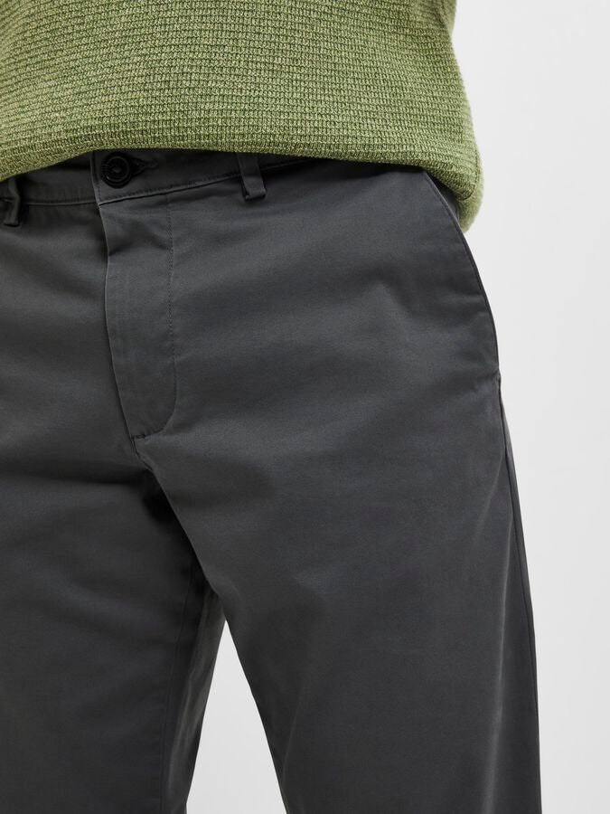 SELECTED - 175 SLIM FIT FLEX CHINOS - GREY - PANTS_SELECTED - Aritmetik - montreal