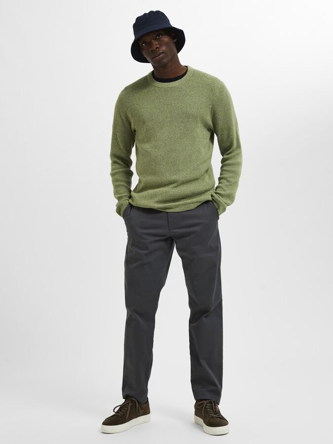 SELECTED - 175 SLIM FIT FLEX CHINOS - GREY - PANTS_SELECTED - Aritmetik - montreal