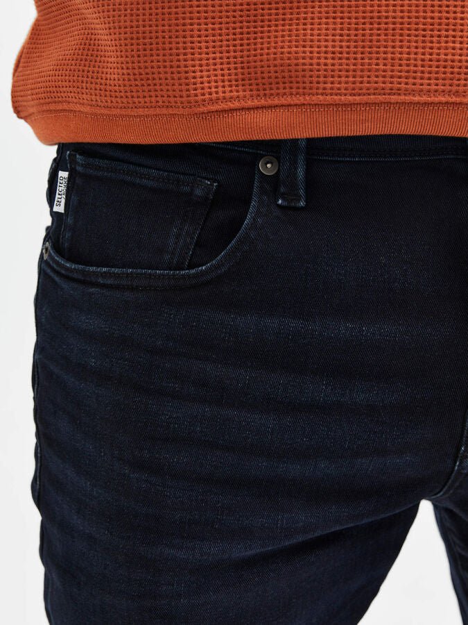 SELECTED - 175 SLIM FIT JEANS - DARK DENIM - JEANS_SELECTED - Aritmetik - montreal