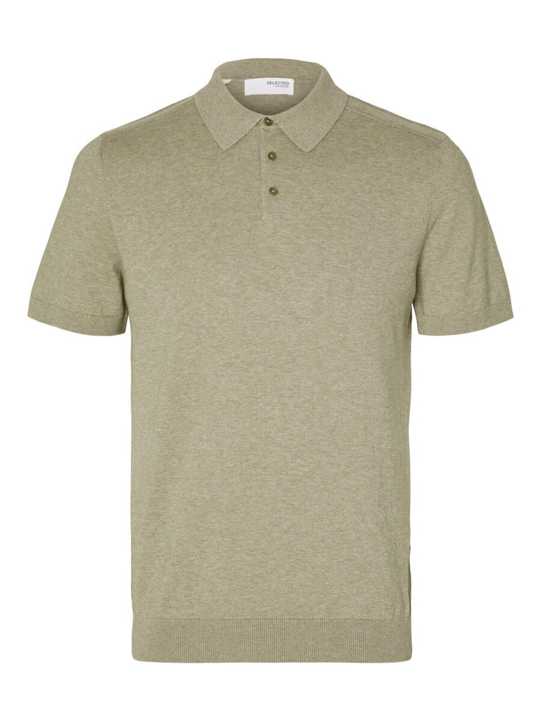 SELECTED - Berg Knitted Polo - Green - Polo_SELECTED - Aritmetik - montreal