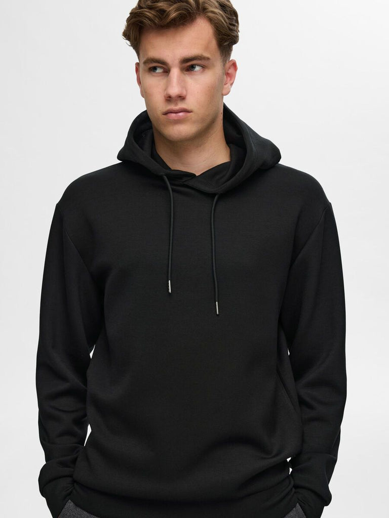 SELECTED - CASUAL HOODIE - BLACK - _SELECTED - Aritmetik - montreal