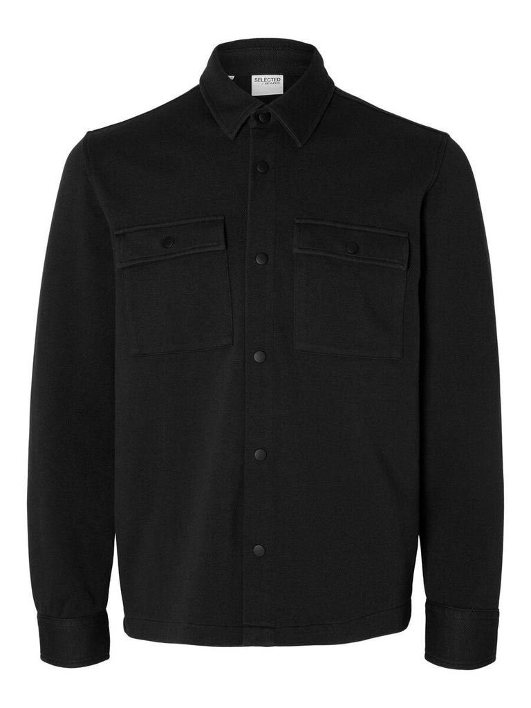 SELECTED - CLASSIC OVERSHIRT - BLACK - Shirt_SELECTED - Aritmetik - montreal