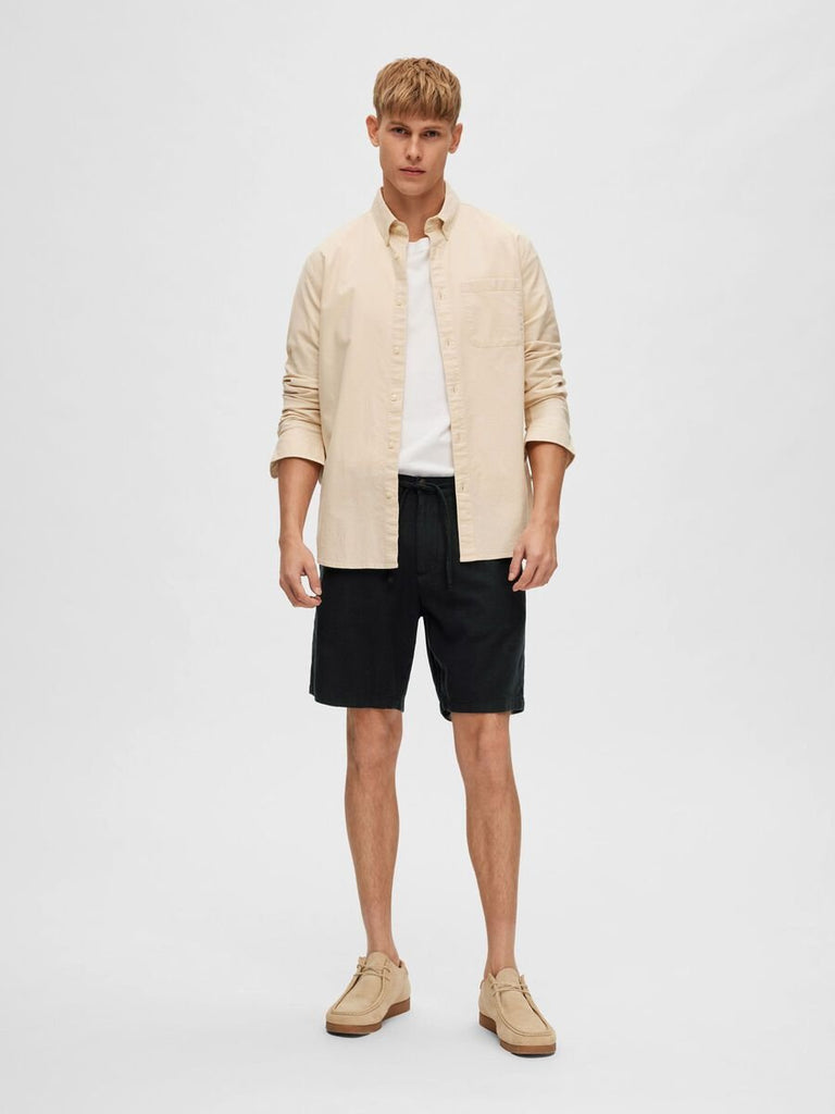 SELECTED - COMFORT FIT SHORTS - Black - Shorts_SELECTED - Aritmetik - montreal