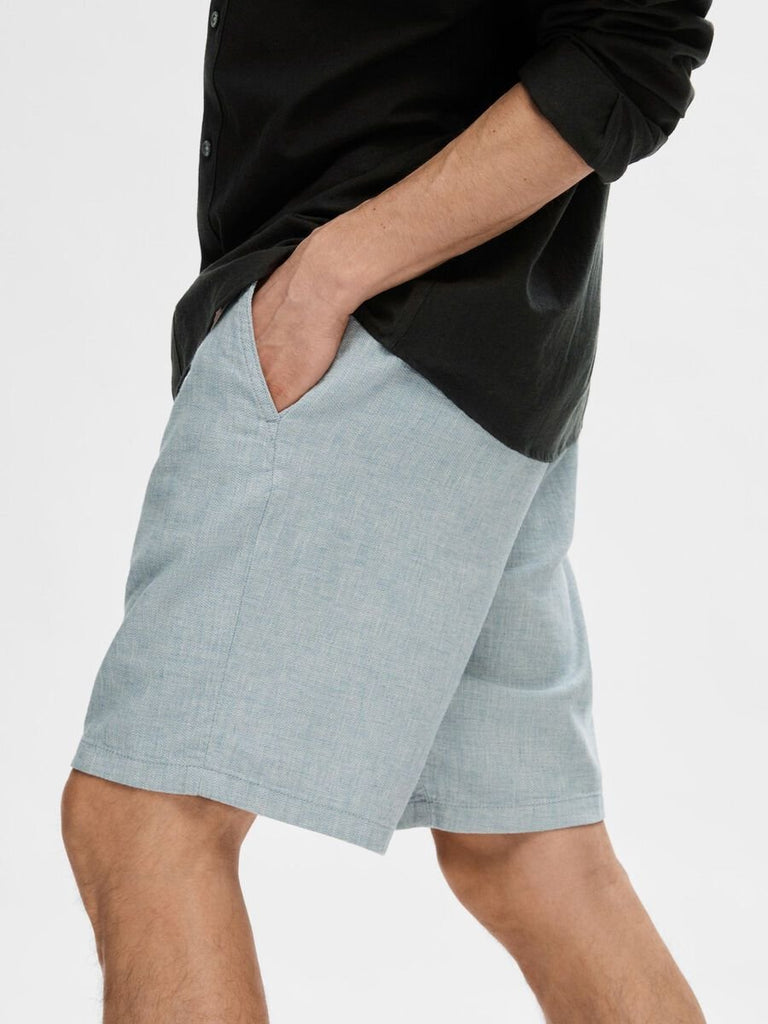 SELECTED - COMFORT FIT SHORTS - BLUE - Shorts_SELECTED - Aritmetik - montreal