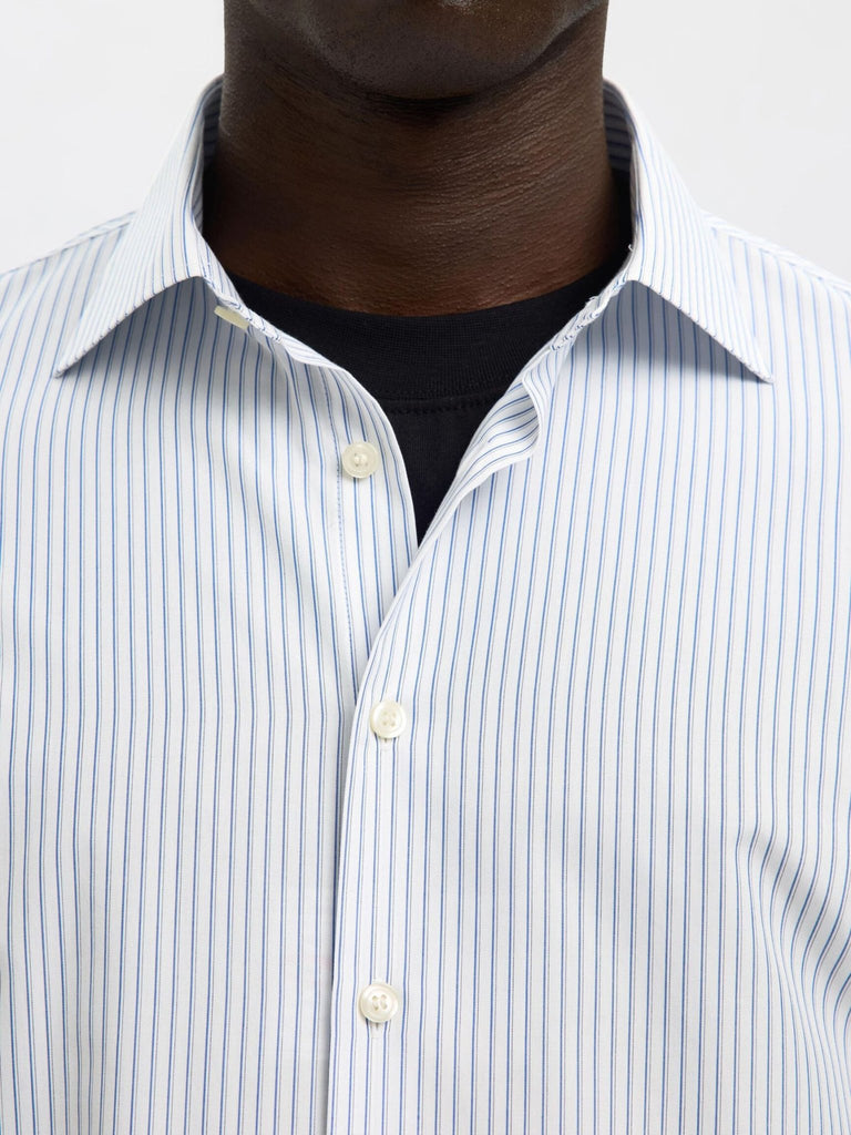 SELECTED - COTTON SLIM FIT SHIRT - Stripes - Wool Jacket_SELECTED - Aritmetik - montreal