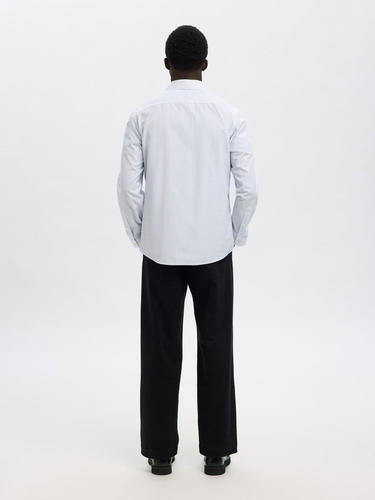 SELECTED - COTTON SLIM FIT SHIRT - Stripes - Wool Jacket_SELECTED - Aritmetik - montreal