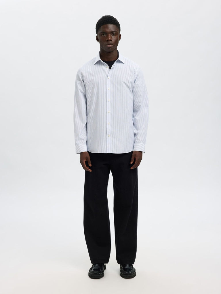 SELECTED - COTTON SLIM FIT SHIRT - Stripes - Wool Jacket_SELECTED - Aritmetik - montreal