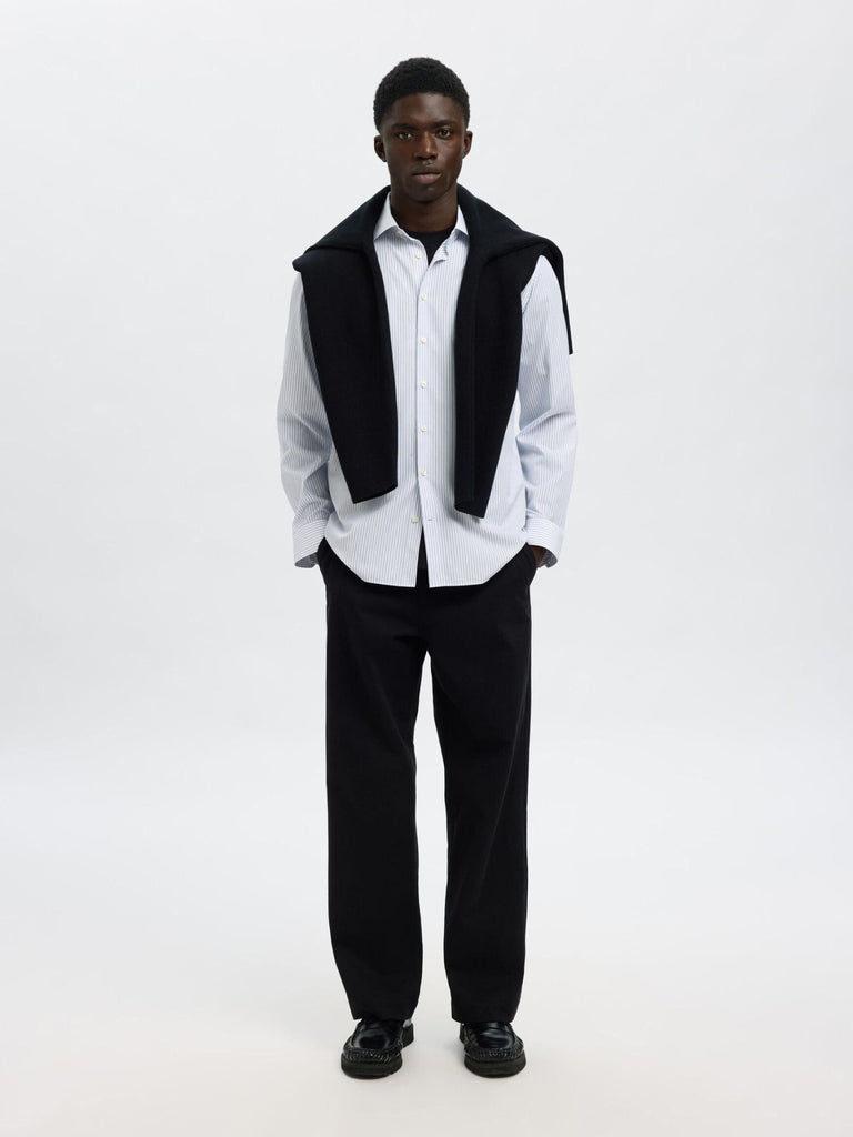 SELECTED - COTTON SLIM FIT SHIRT - Stripes - Wool Jacket_SELECTED - Aritmetik - montreal