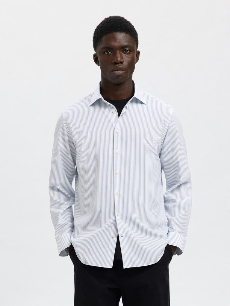SELECTED - COTTON SLIM FIT SHIRT - Stripes - Wool Jacket_SELECTED - Aritmetik - montreal