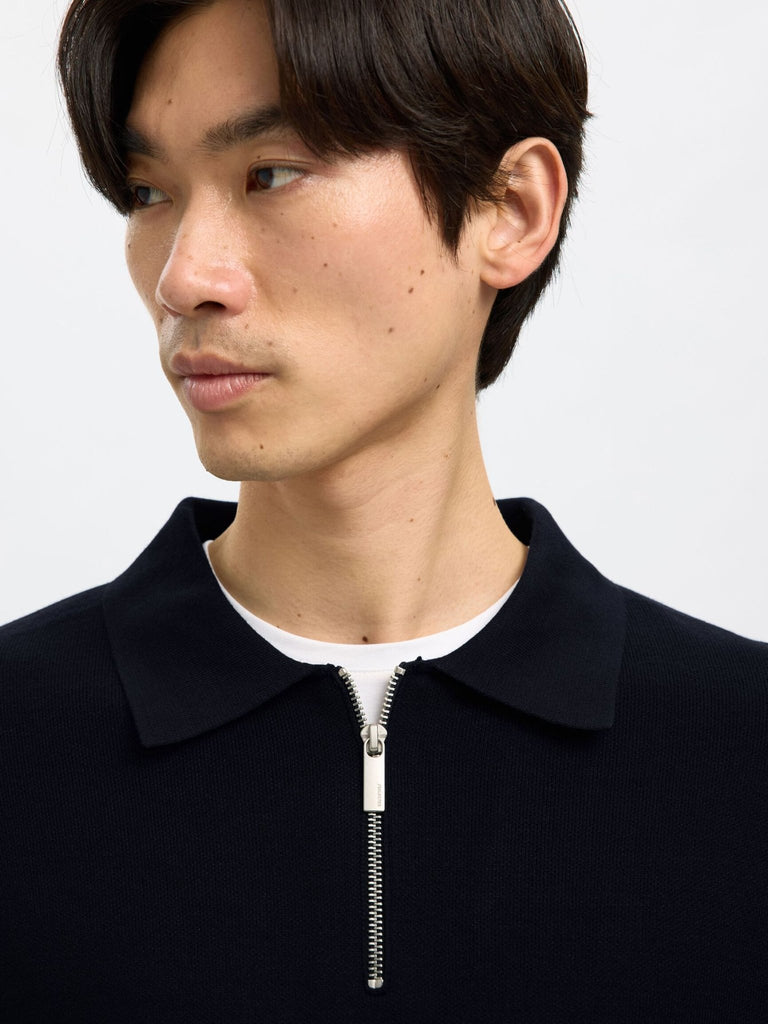 SELECTED - HALF ZIP PULLOVER - BLACK - _SELECTED - Aritmetik - montreal