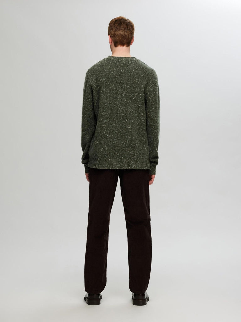 SELECTED - LONG SLEEVED CREW NECK JUMPER - FOREST - Sweater_SELECTED - Aritmetik - montreal