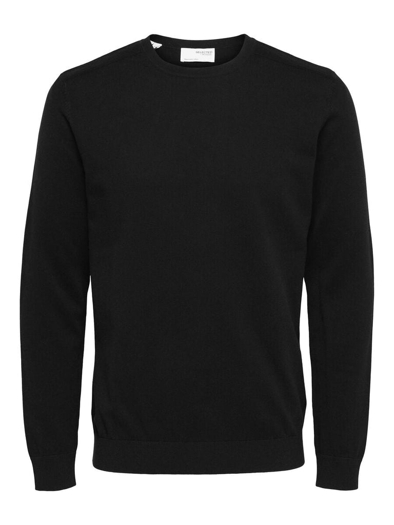 SELECTED - LONG - SLEEVED KNITTED JUMPER - BLACK - Sweater_SELECTED - Aritmetik - montreal