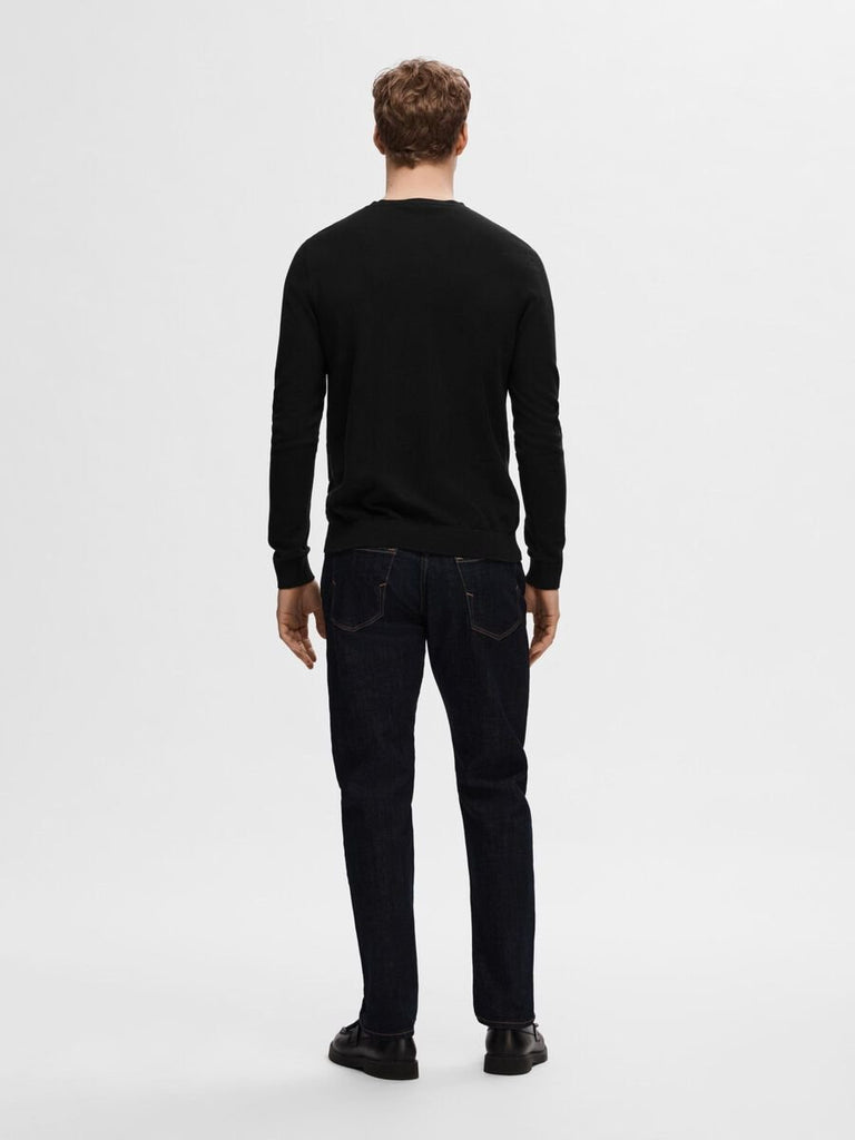 SELECTED - LONG - SLEEVED KNITTED JUMPER - BLACK - Sweater_SELECTED - Aritmetik - montreal