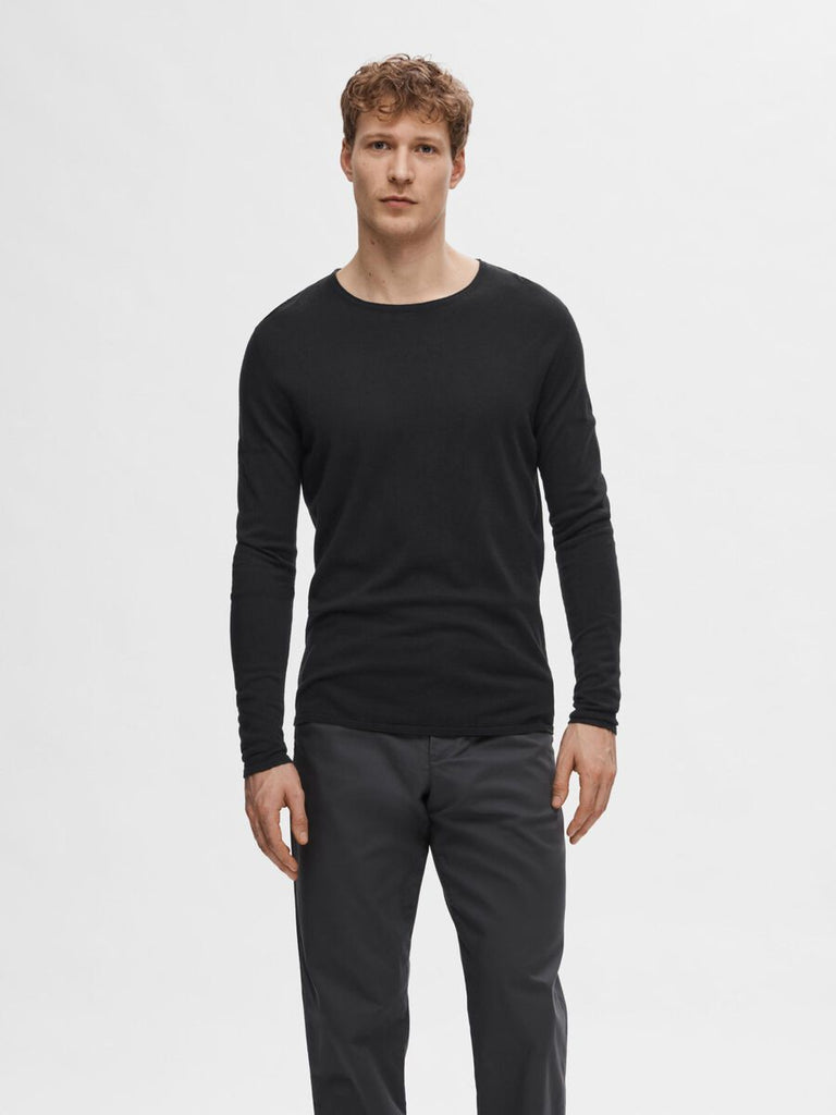 SELECTED - LONG - SLEEVED PULLOVER - Black - _SELECTED - Aritmetik - montreal