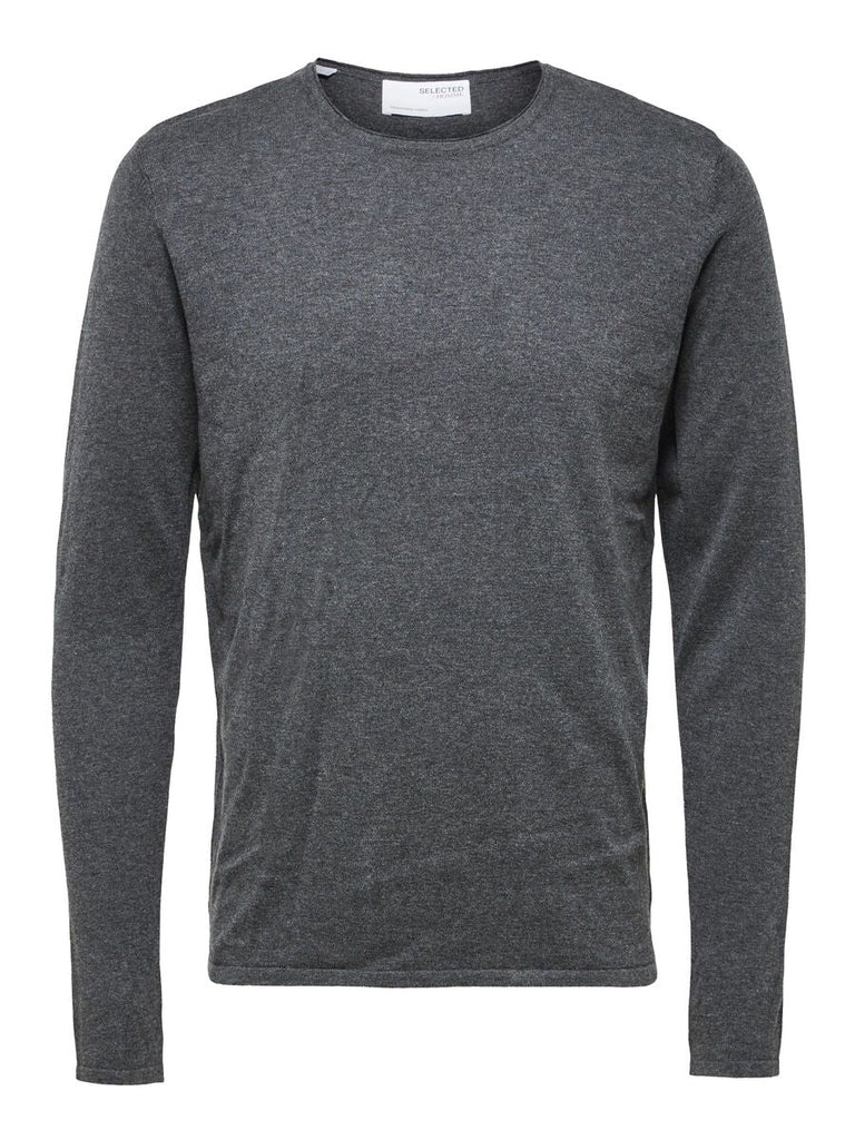 SELECTED - LONG - SLEEVED PULLOVER - Charcoal - _SELECTED - Aritmetik - montreal