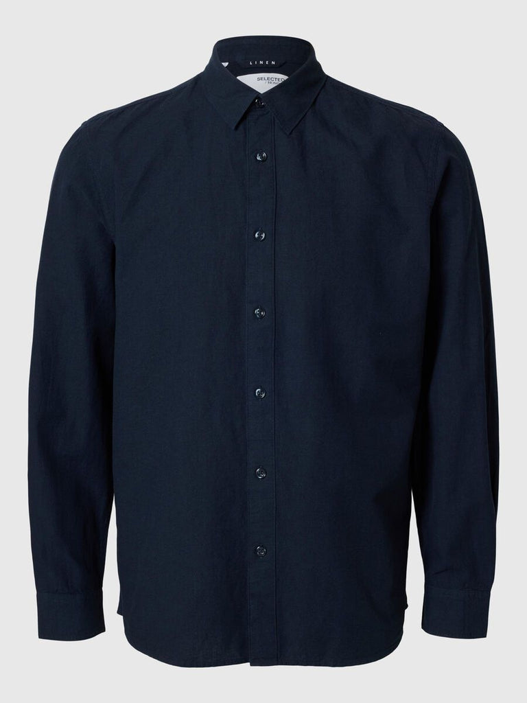 SELECTED - LONG SLEEVED SHIRT - NAVY - Shirt_SELECTED - Aritmetik - montreal